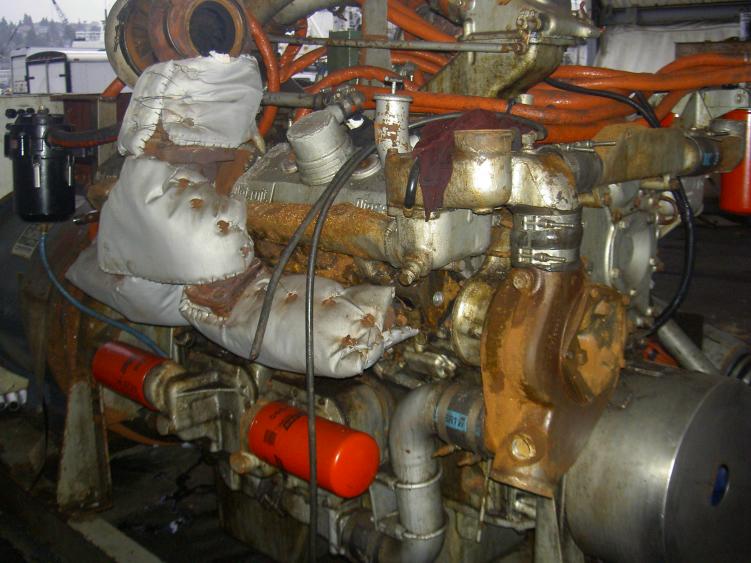 12V-92 TIB Used Marine Generator Set