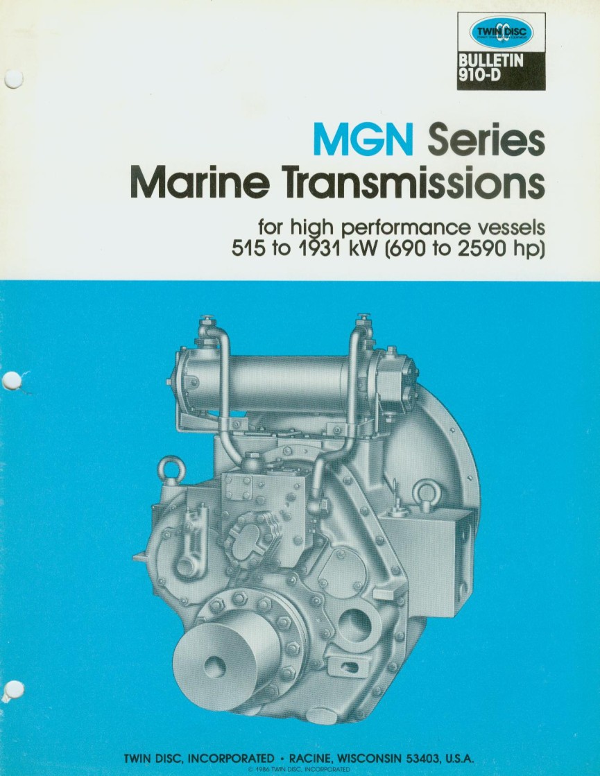 MGN332A  MGN 332X-2 USED MARINE TRANSMISSIONS