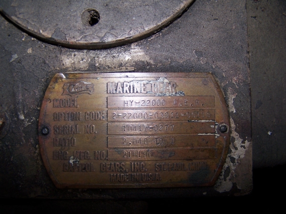 CAPITOL HY22000 USED MARINE TRANSMISSION