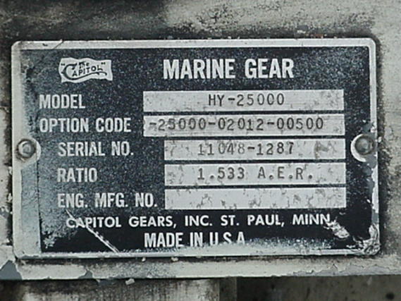 CAPITOL HY25000 USED MARINE GEARS