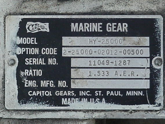 CAPITOL HY25000 USED MARINE GEARS
