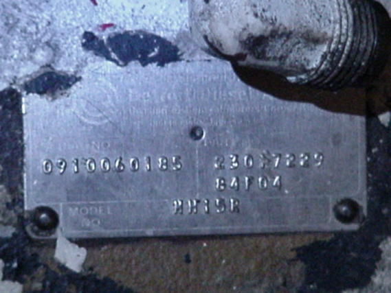 ALLISON MH15 R/ USED MARINE GEAR