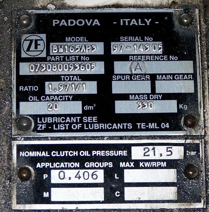 ZF BW165A P-3