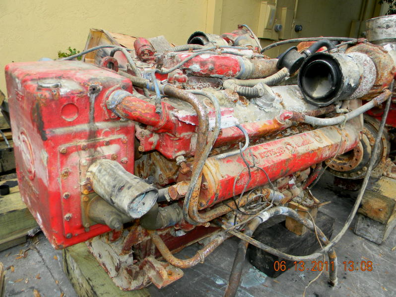 DETROIT DIESEL 12v-71TA Used Marine Yacht T/O 