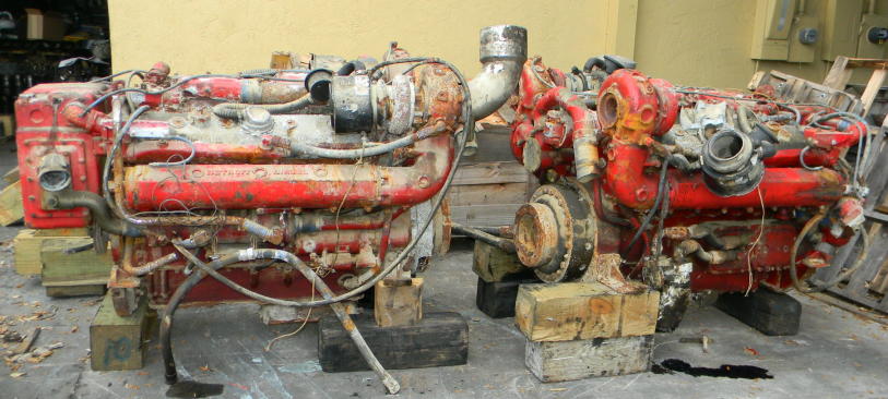 DETROIT DIESEL 12v-71TA Used Marine Yacht T/O 