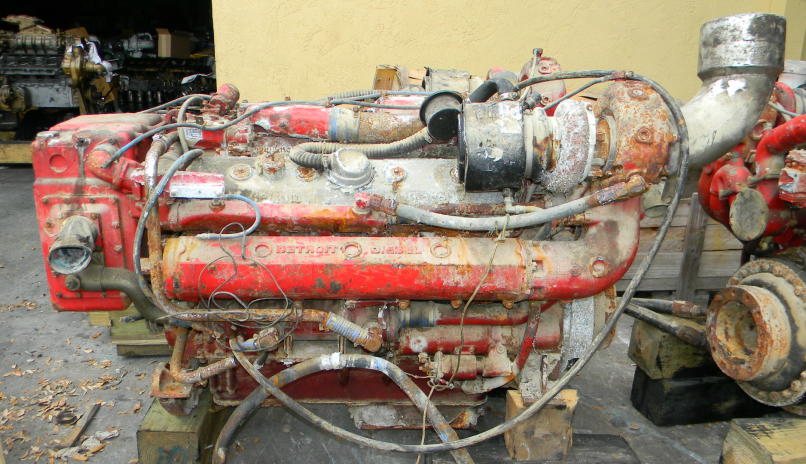 DETROIT DIESEL 12v-71TA Used Marine Yacht T/O 