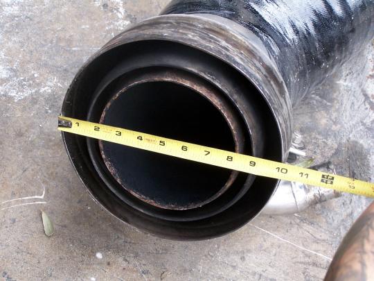 Marine Exhaust FL 16v-92DDEC water cooled exhaust