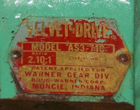 VELVET DRIVE AS3-71C USED MARINE TRANSMISSION