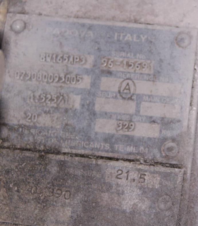 ZF BW165AP3 USED MARINE GEARS