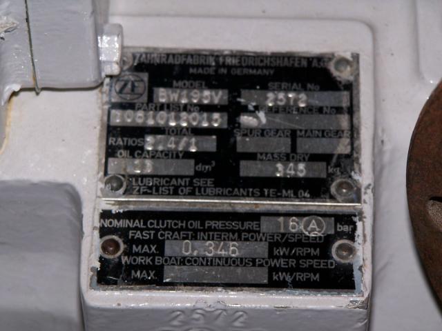 ZF BW195 Vee Drive  transmissions