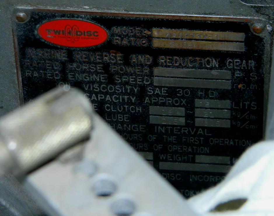 TWIN DISC MGN273 USED MARINE GEARS