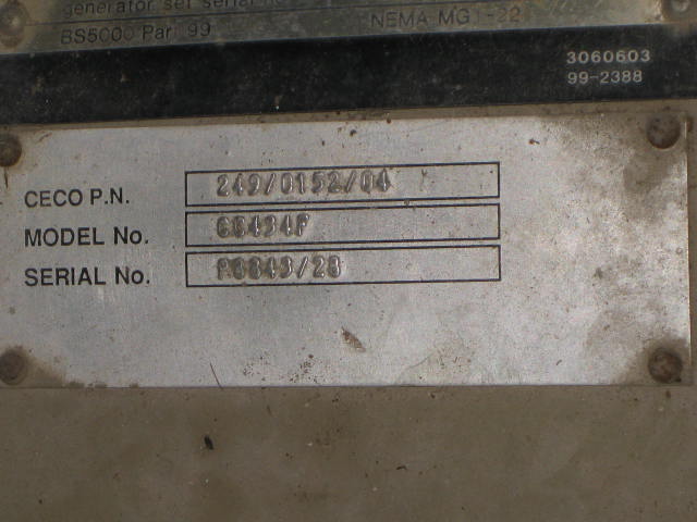 Cummins 249-0152-04 Used Generator set