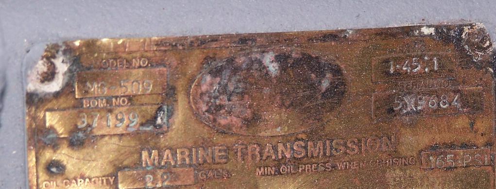 Twin-Disc MG509 Straight output used marine Trans