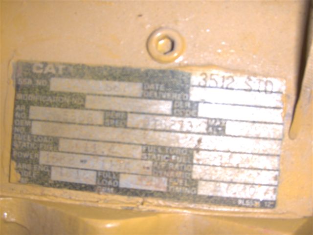 CATERPILLAR 3512 Industrial Generator Set in Container