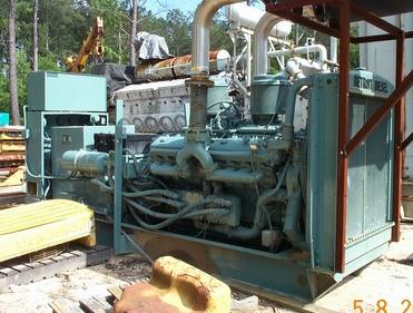 Detroit Diesel 16V-71T Used Ind. Generator Set. 