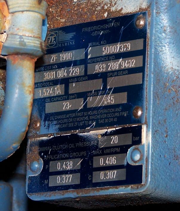 ZF ZF 1900/ BW190 USED MARINE GEARS