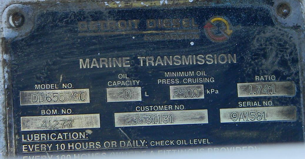 Twin Disc 6557SC USED MARINE TRANSMISSIONS