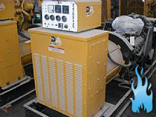 Olympian A4350 Nat Gas Industrial Generator set.