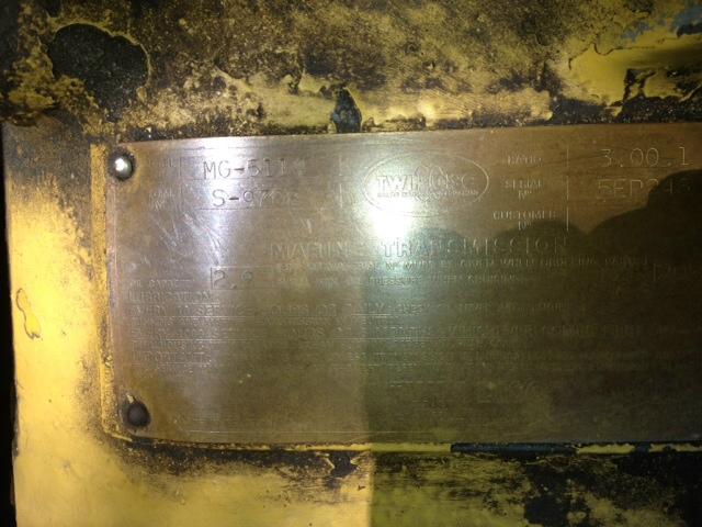 Twin Disc MG5114 used marine transmission