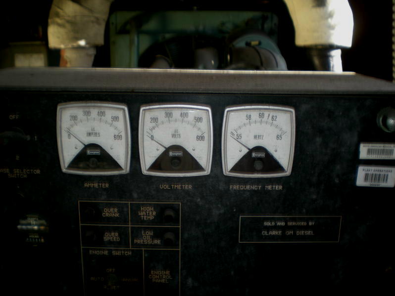 DETROIT DIESEL 12v-71TT USED INDUSTRIAL GENERATOR SET