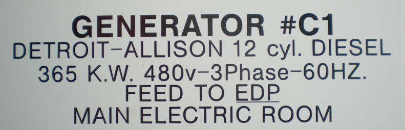 DETROIT DIESEL 12v-71TT USED INDUSTRIAL GENERATOR SET