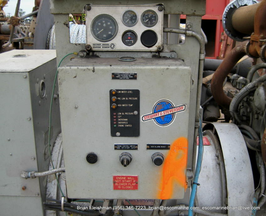 DETROIT DIESEL 8v-92T Used Industrial gen-set