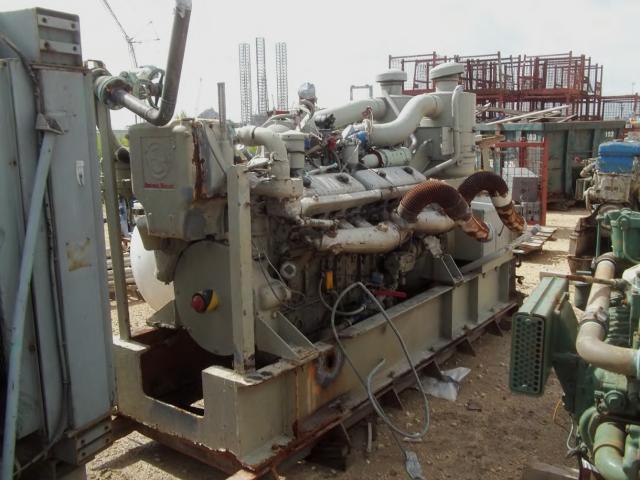 Detroit Diesel 16V-71T Used Marine Generator Set. 