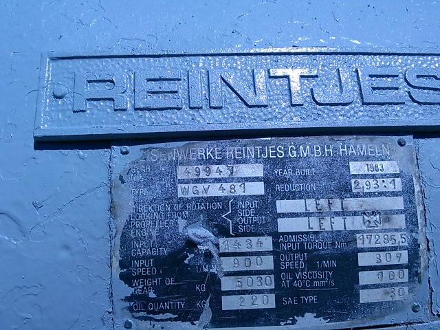 Reintjes WGV481 Reintjes Marine Transmission