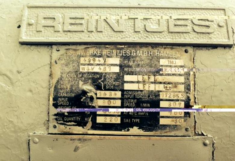 Reintjes WGV481 Reintjes Marine Transmission