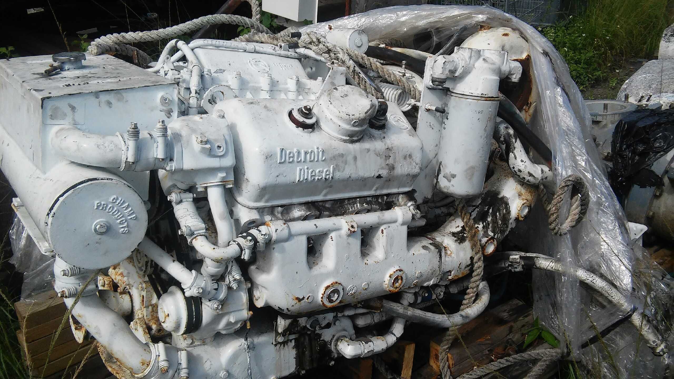 DETROIT DIESEL 6v-53TI Used marine engine