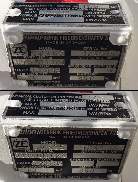 ZF BW465 Used Marine Transmissions