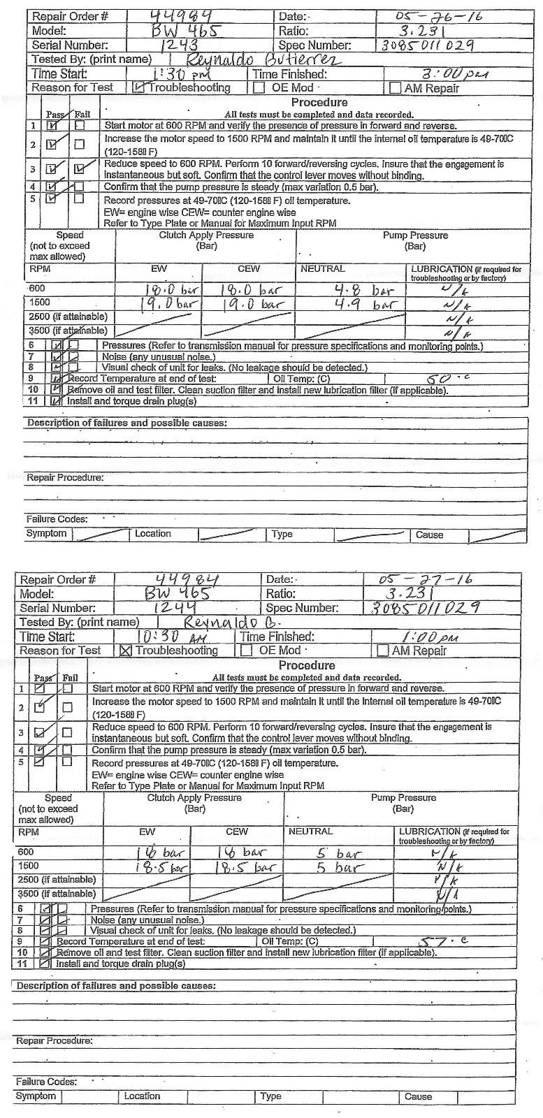 ZF BW465 Used Marine Transmissions