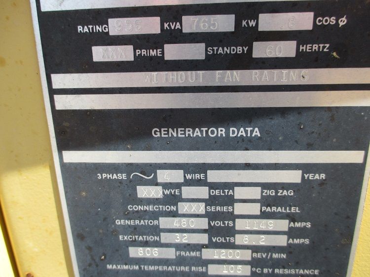 Caterpillar CAT G3516SITA NAT GAS  used Gen set