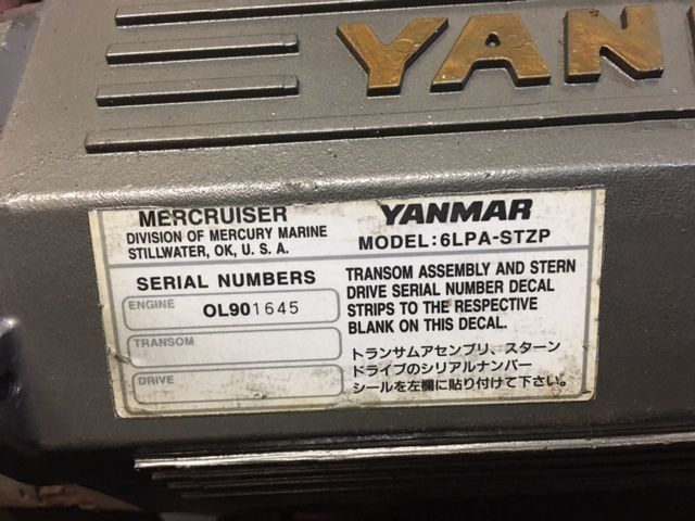 Yanmar Yanmar 6LP-STZP -turbo and heat exchanger