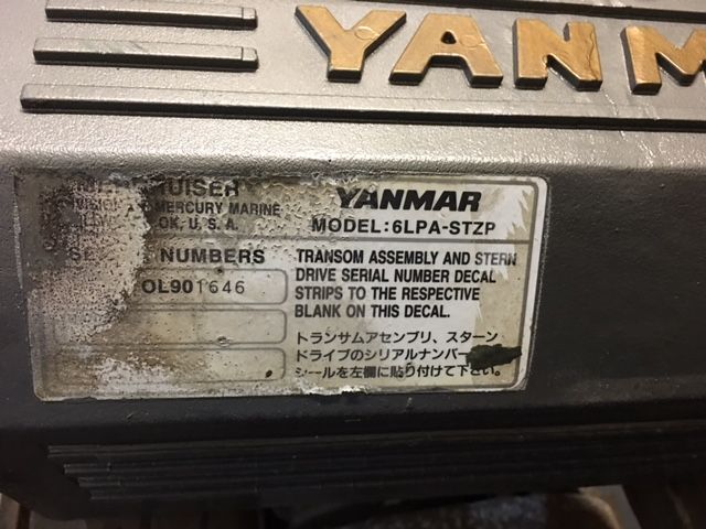 Yanmar Yanmar 6LP-STZP -turbo and heat exchanger