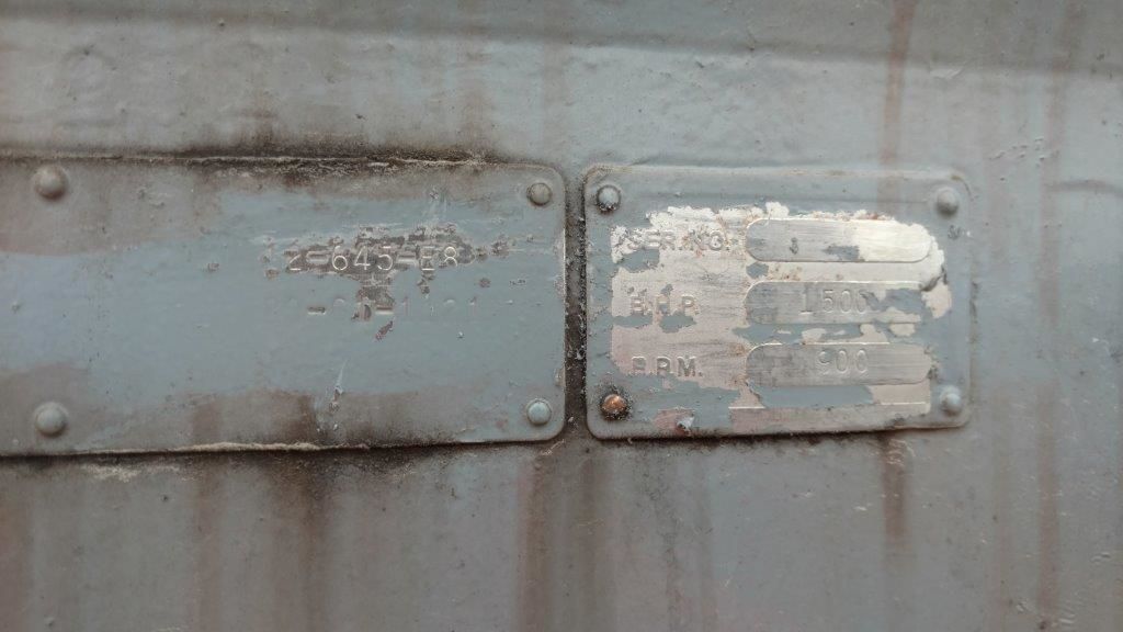 EMD 12-645E8 engines and one gen set