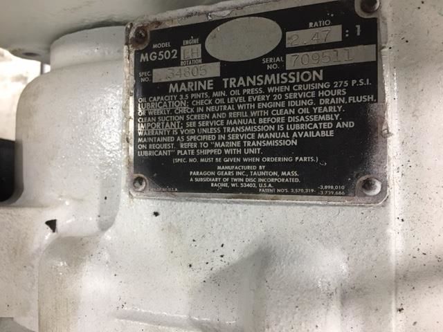 TWINDISC MG502 MARINE used  GEAR LH