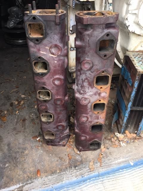 MAN V10 MAN D2840LXE  Marine manifolds pair 