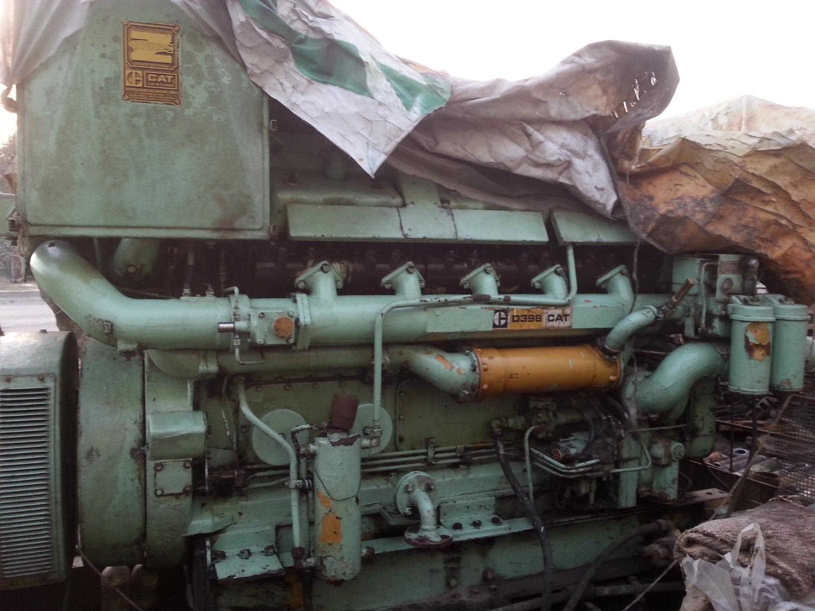 CATERPILLAR Cat D398 Used marine generator Engine
