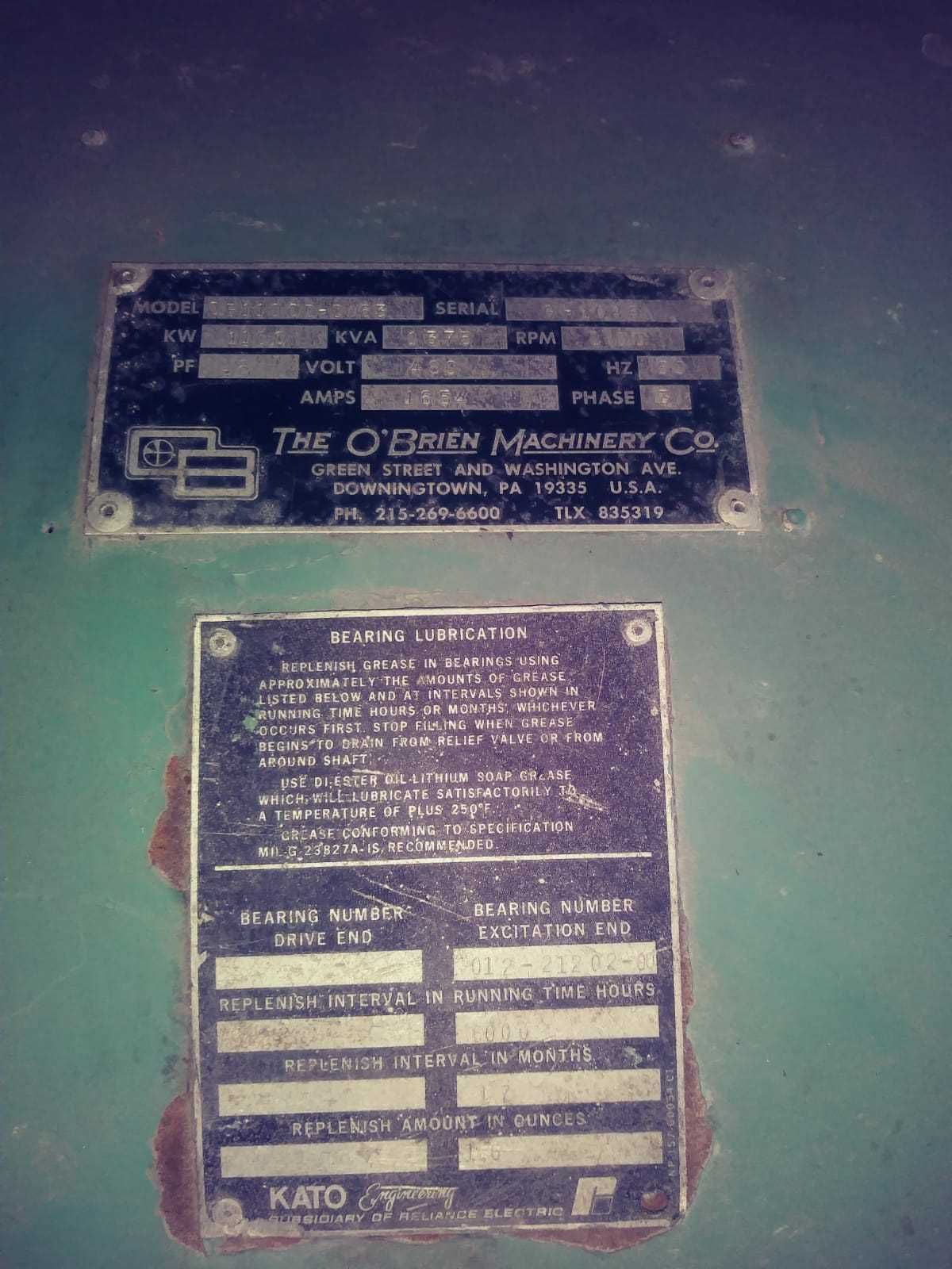 DETROIT DIESEL 16v149 USED INDUTRIAL GENERATOR