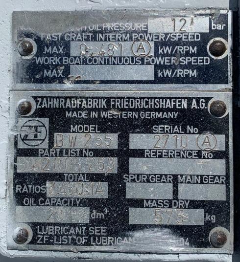 DETROIT DIESEL BW 255 Straight output Good Used 