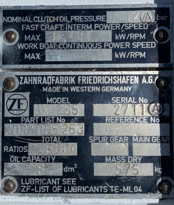 DETROIT DIESEL BW 255 Straight output Good Used 