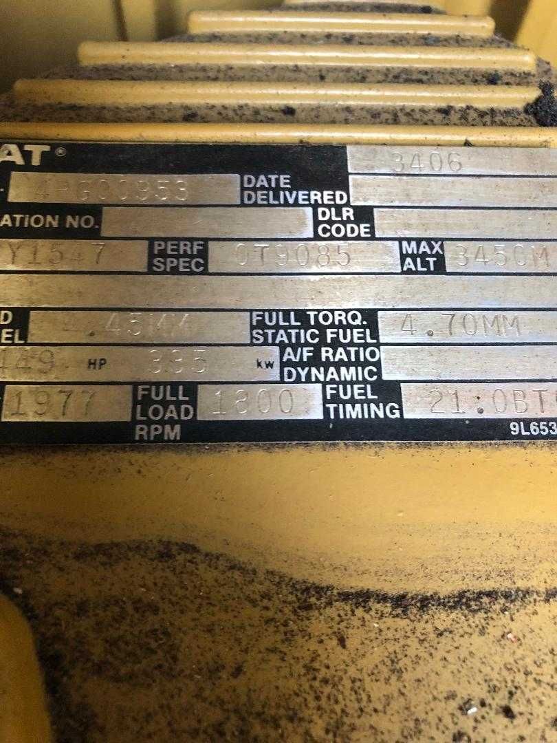 CATERPILLAR 3406B  CAT Generator