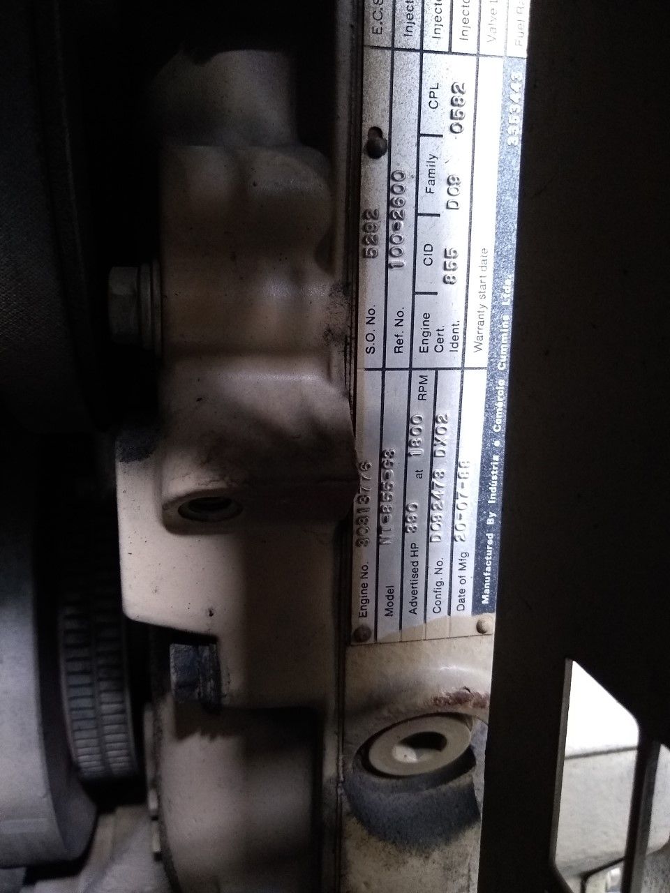 Cummins NT855G3 Used Diesel Generator set 