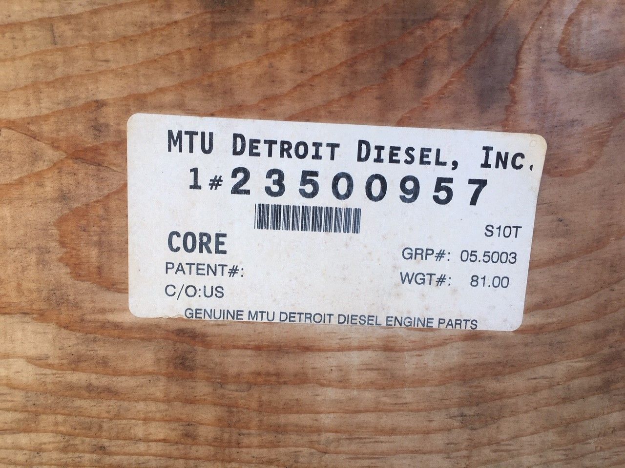 DETROIT DIESEL 8v-92TA HEAT EXCHANGER CORE NEW