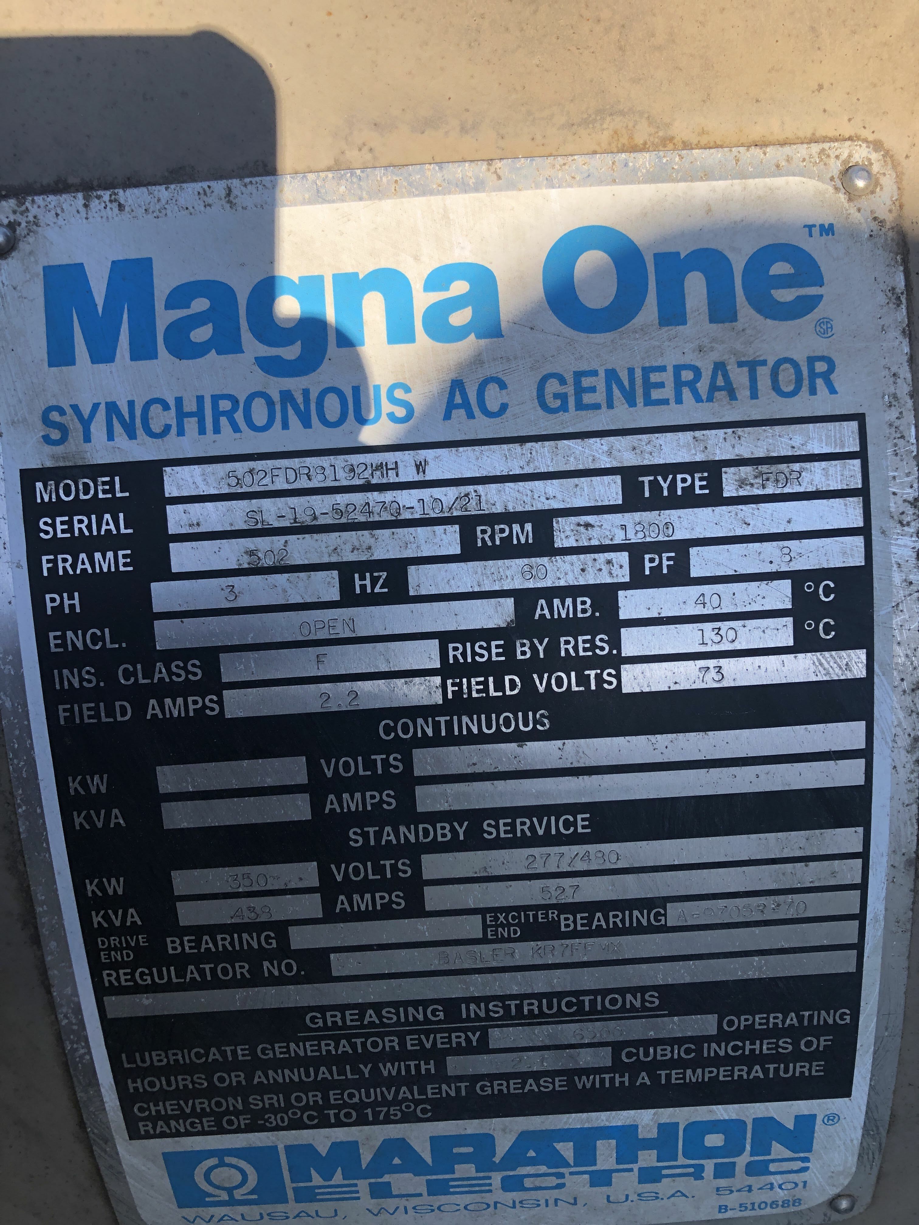 Cummins NTTA855-G1 Used Generator set