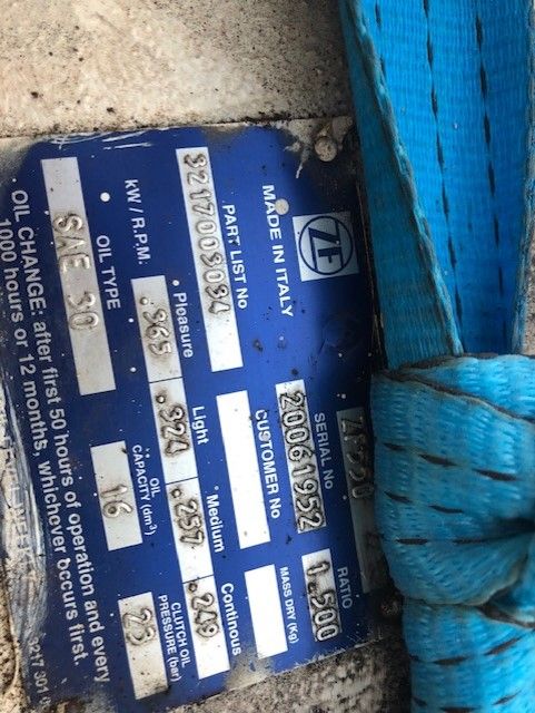 ZF ZF550 USED MARINE TRANSMISSIONS 